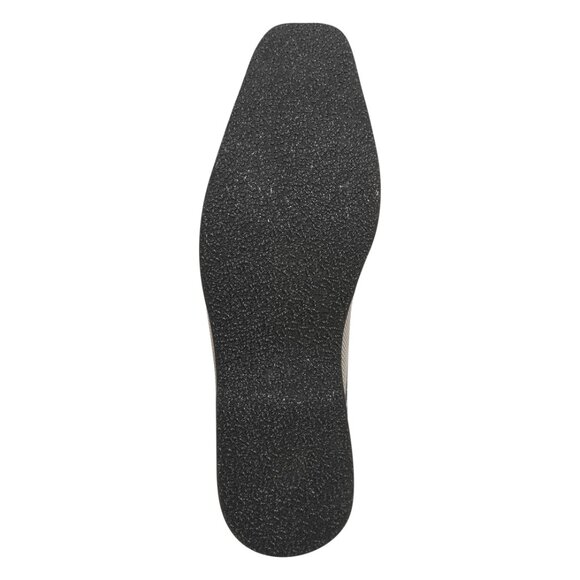 LIBERTYZENO Mens Grey Leather Tread Design Oxford Dress Shoes
